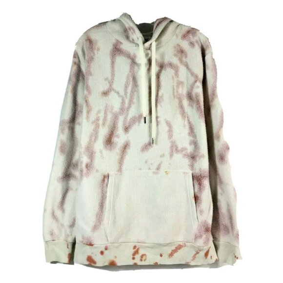 Feat Blanketblend Hoodie Medium Tie Dye Cream Red - Picture 1 of 8